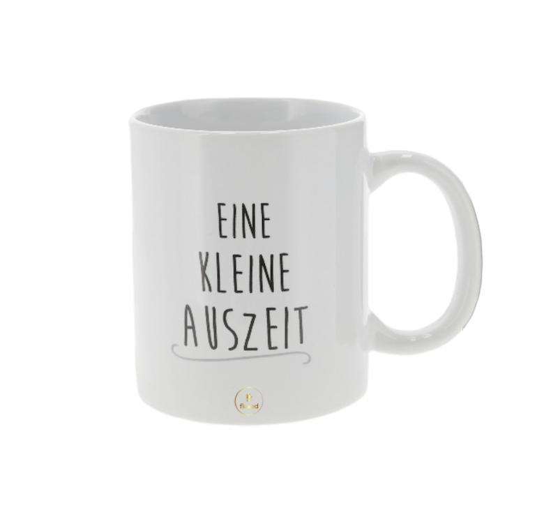 Tasse mit Aufschrift | "Kleine Auszeit" - Nur CHF 13! Jetzt kaufen auf fluxed.ch