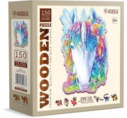 Wooden.City - Stylish Unicorn - 150 Teile Holzpuzzle