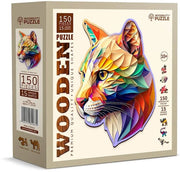 Wooden.City - Gaudy Cougar - 150 Teile Holzpuzzle
