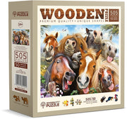 Wooden.City - Horsing Around - 505 Teile Holzpuzzle