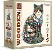Wooden.City - The Jeweled Cat - 250 Teile Holzpuzzle