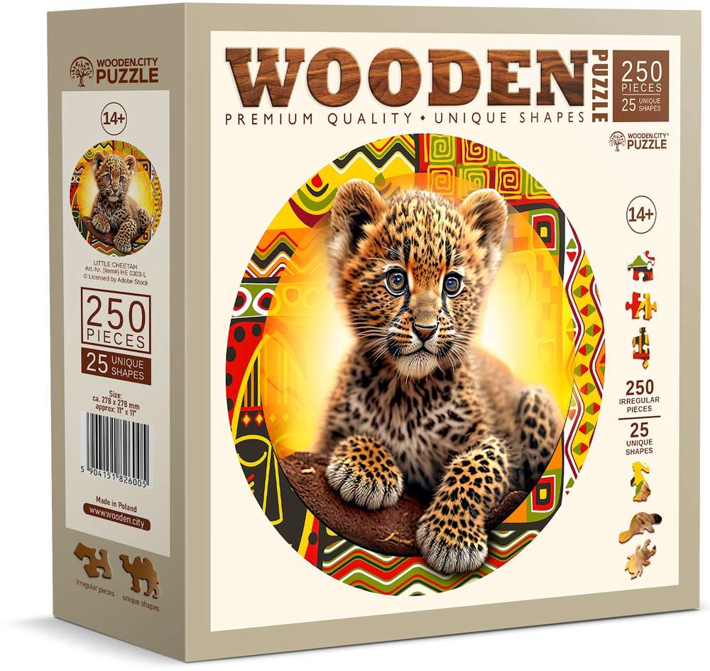 Wooden.City - Cute Little Leopard - 250 Teile Puzzle - Nur CHF 23.90! Jetzt kaufen auf fluxed.ch