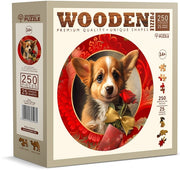 Wooden.City - Gift and Dog - 250 Teile Holzpuzzle