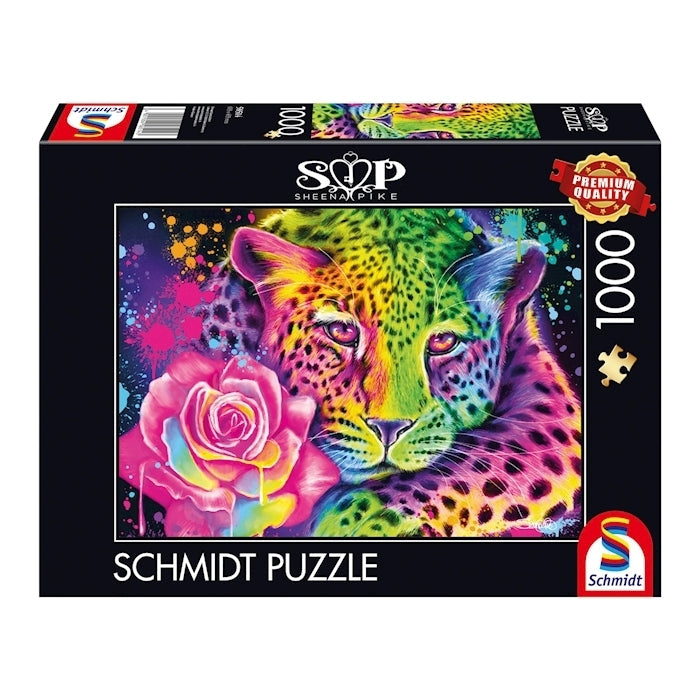 Schmidt - Neon Regenbogen-Leopard - 1000 Teile Puzzle - Nur CHF 19.90! Jetzt kaufen auf fluxed.ch