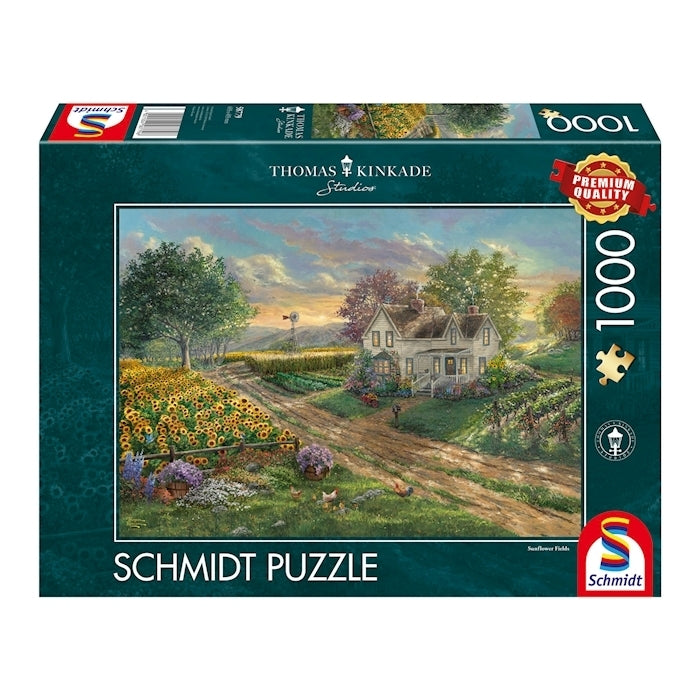 Schmidt - Sonnenblumenfelder - 1000 Teile Puzzle - Nur CHF 19.90! Jetzt kaufen auf fluxed.ch