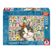 Schmidt - Katzen-Mimik - 1000 Teile Puzzle