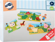 Legler (small foot) - Storypuzzle - Bauernhof - 10 Teile - ab 2