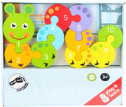 Legler (small foot) - Zahlenpuzzle Raupe - Zahlen 1-10 - ab 3 J.