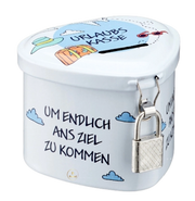 Spardose | mit Aufschrift