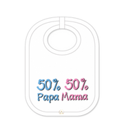 Baby-Lätzchen - 50% Papa 50% Mama