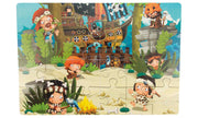 Holzspielerei - Piraten gestrandet -Holzpuzzle -24 Teile -ab 3 J.