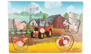 Holzspielerei - Bauernhof - Greifpuzzle - 5 Teile - ab 1 Jahr