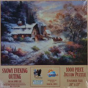 SunsOut - Snowy evening outing - 1000 Teile Puzzle