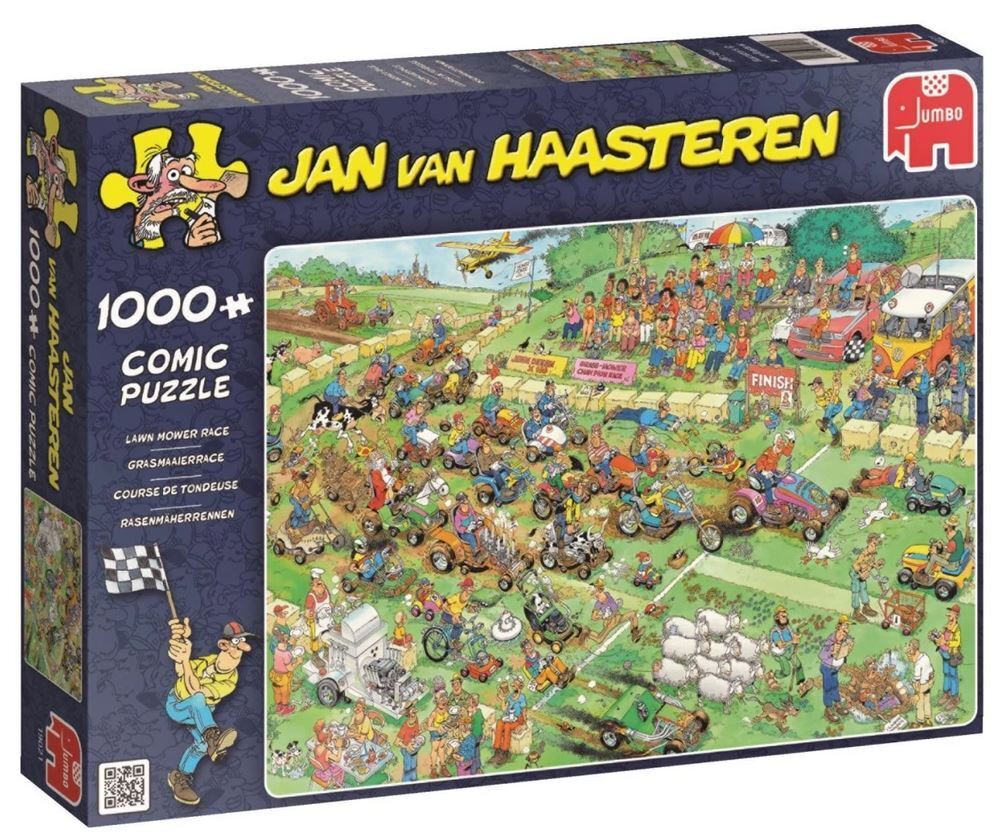 Jumbo - Rasenmäherrennen - 1000 Teile Puzzle