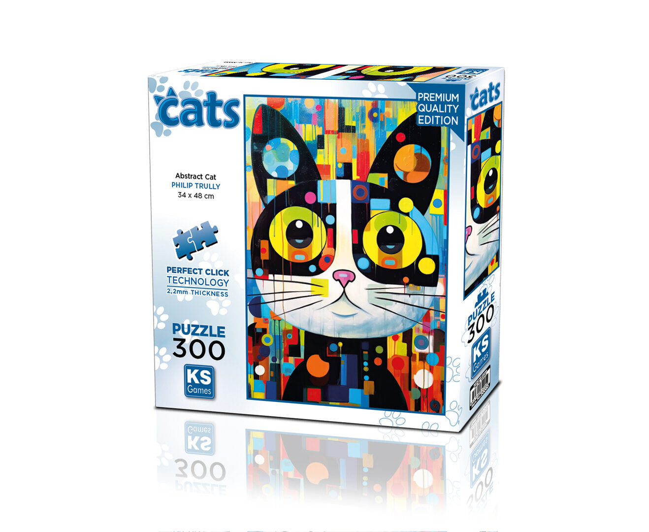 KS Games - Abstract Cat - 300 Teile Puzzle