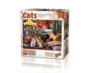 KS Games - Kittens in the Writer`s Office - 500 Teile Puzzle