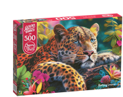 CherryPazzi - Reclining Leopard - 500 Teile Puzzle