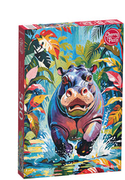 CherryPazzi - Happy Hippo - 500 Teile Puzzle