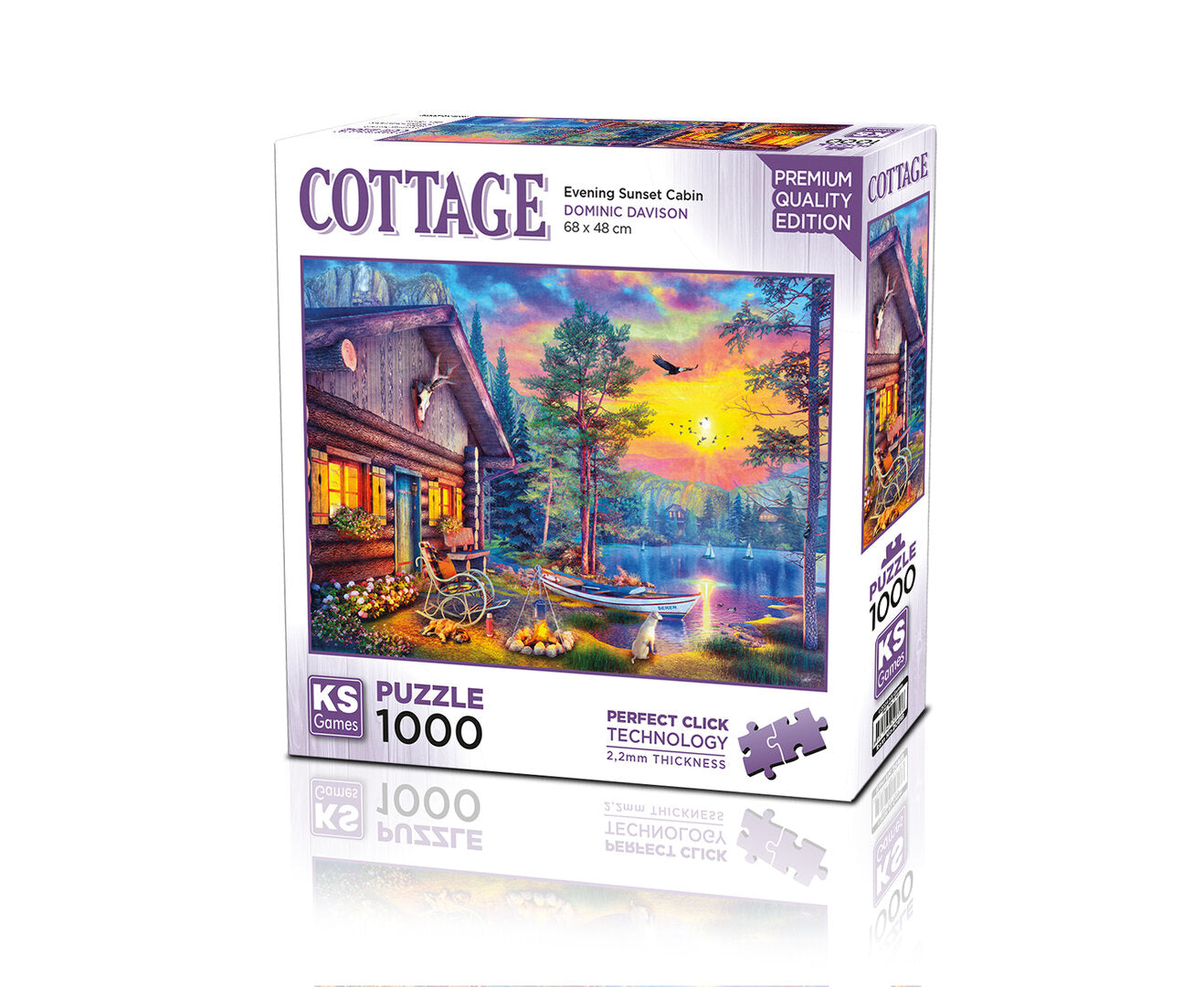 KS Games - Evening Sunset Cabin - 1000 Teile Puzzle