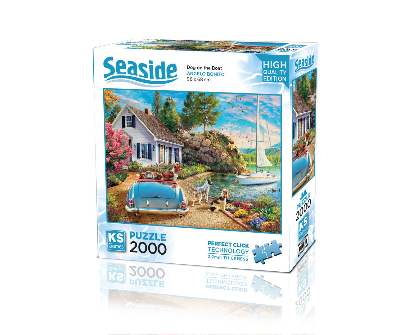 KS Games - Dog on the Boat - 2000 Teile Puzzle
