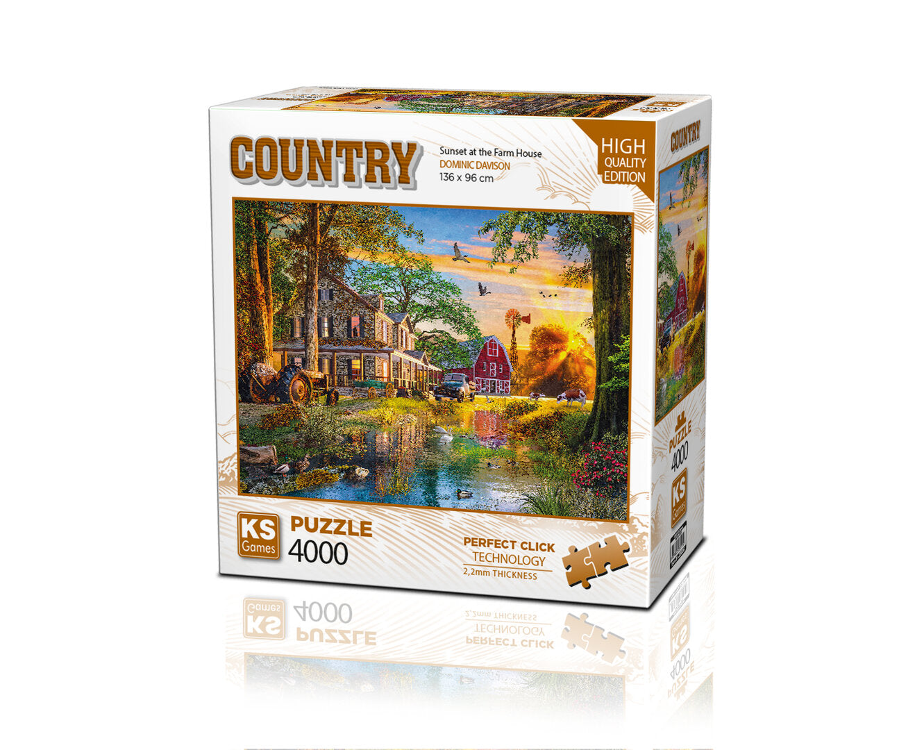 KS Games - Sunset at the Farm House - 4000 Teile Puzzle