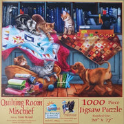 SunsOut - Quilting Room Mischief - 1000 Teile Puzzle
