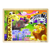 Melissa&Doug - Afrikanische Steppe - 24 Teile - Holzpuzzle