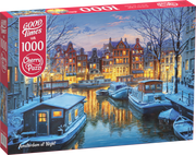 CherryPazzi - Amsterdam at Night - 1000 Teile Puzzle