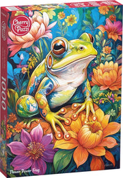 CherryPazzi - Flower Power Frog - 1000 Teile Puzzle
