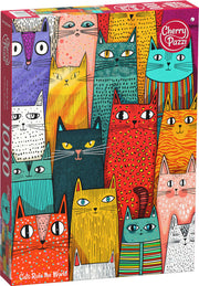 CherryPazzi - Cats Rule the World - 1000 Teile Puzzle