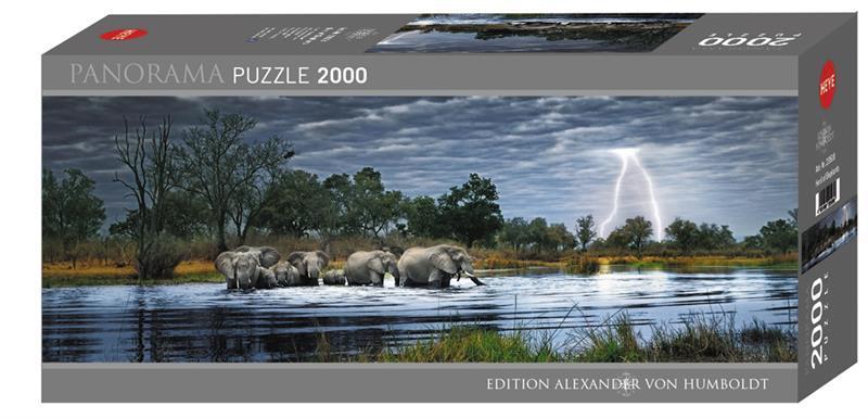 Heye - Herd of Elephants - 2000 Teile Panorama Puzzle - Nur CHF 39.90! Jetzt kaufen auf fluxed.ch