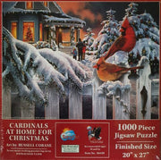 SunsOut - Cardinals at Home for Christmas - 1000 Teile Puzzle