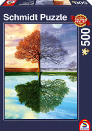 Schmidt - Der Jahreszeiten-Baum - 500 Teile Puzzle