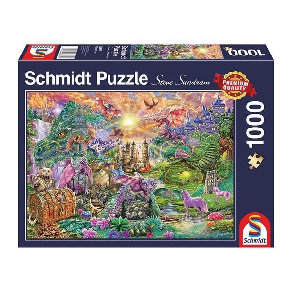 Schmidt - Verzaubertes Drachenland - 1000 Teile Puzzle - Nur CHF 19.90! Jetzt kaufen auf fluxed.ch