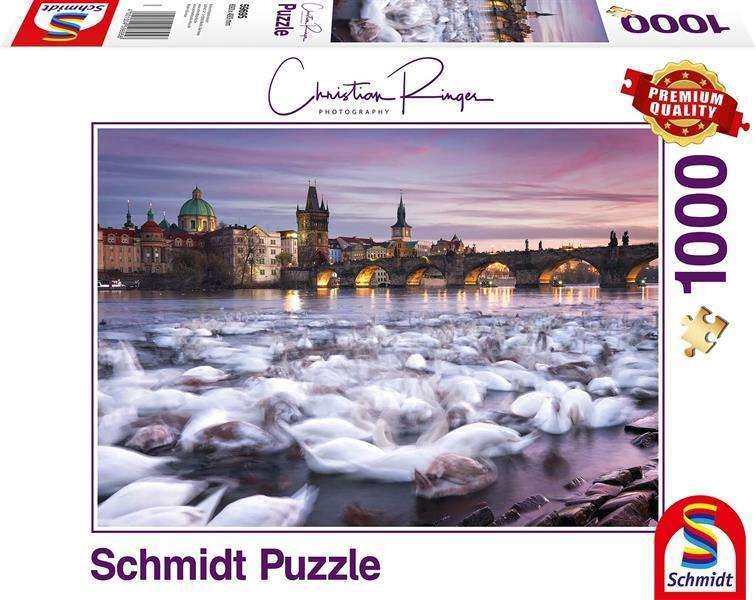 Schmidt - Schwäne in Prag - 1000 Teile Puzzle - Nur CHF 18.90! Jetzt kaufen auf fluxed.ch