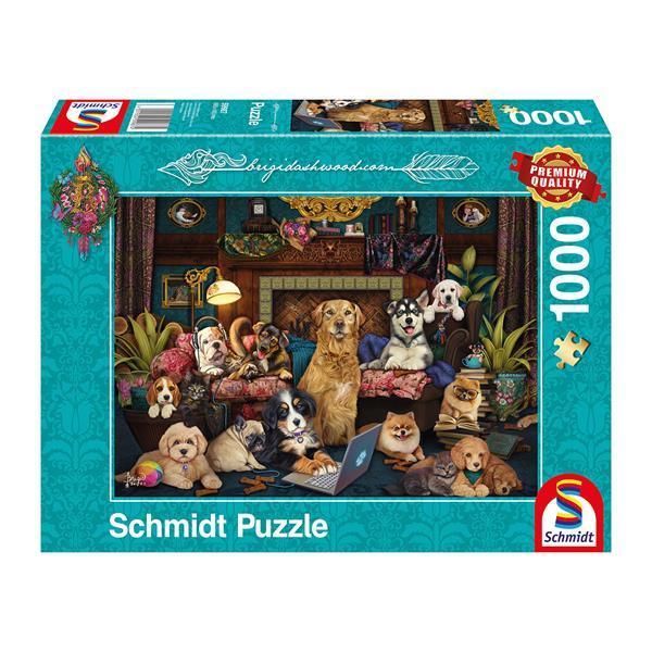 Schmidt - Bunter Abend im Salon - 1000 Teile Puzzle - Nur CHF 19.90! Jetzt kaufen auf fluxed.ch