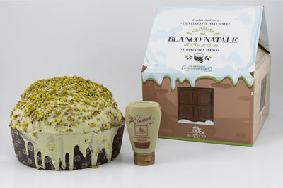 Blanco Natale | Panettone al Pistacchio 1kg inkl. Crema al Pistacchio 190g