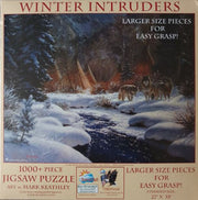 SunsOut - Winter Intruders - 1000 XXL-Teile Puzzle