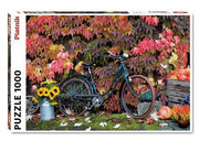 Piatnik - Herbstimpression mit Retrofahrrad - 1000 Teile Puzzle