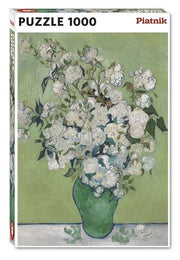 Piatnik - Vase mit weissen Rosen - 1000 Teile Puzzle
