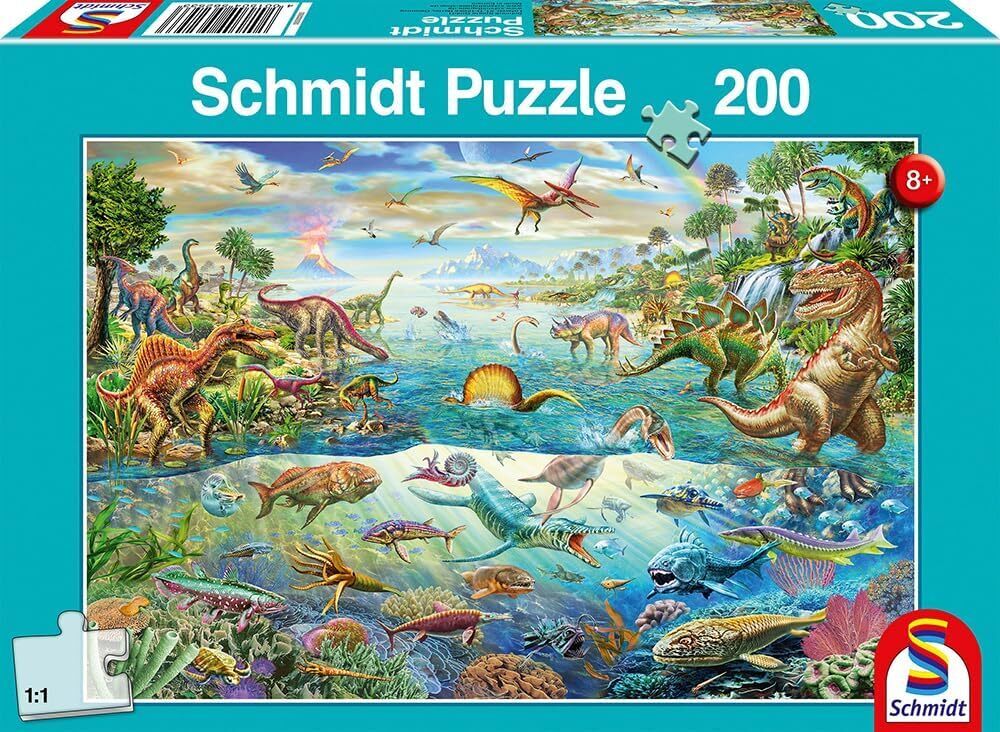 Schmidt - Entdecke die Dinosaurier - 200 Teile Puzzle