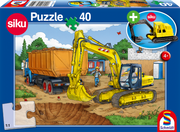 Schmidt - Bagger (+ Siku Bagger) - 40 Teile Puzzle
