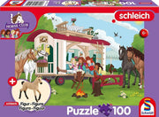 Schmidt - Lagerfeuer am Wohnwagen (+1 Figur) - 100 Teile Puzzle