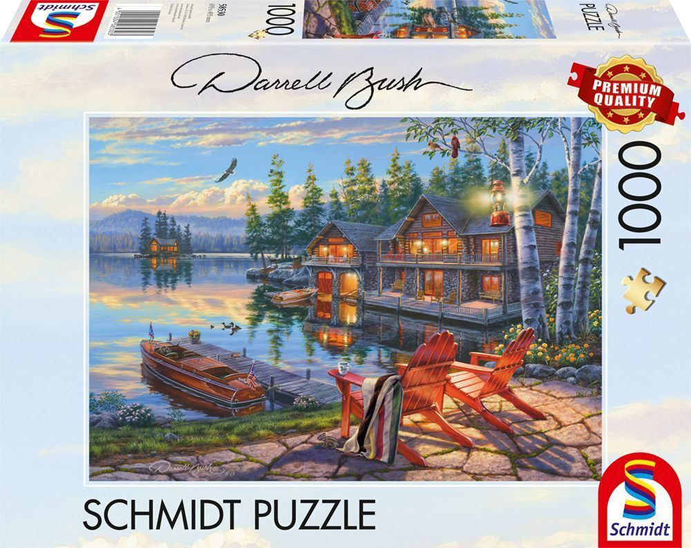 Schmidt - Seeufer am Loon Lake, New York - 1000 Teile Puzzle