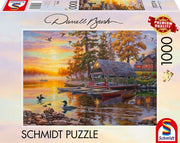 Schmidt - Bootshaus mit Kanus - 1000 Teile Puzzle