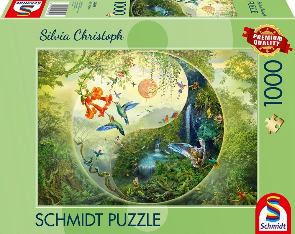 Schmidt - Yin & Yang Im Wald der Kolibris - 1000 Teile Puzzle