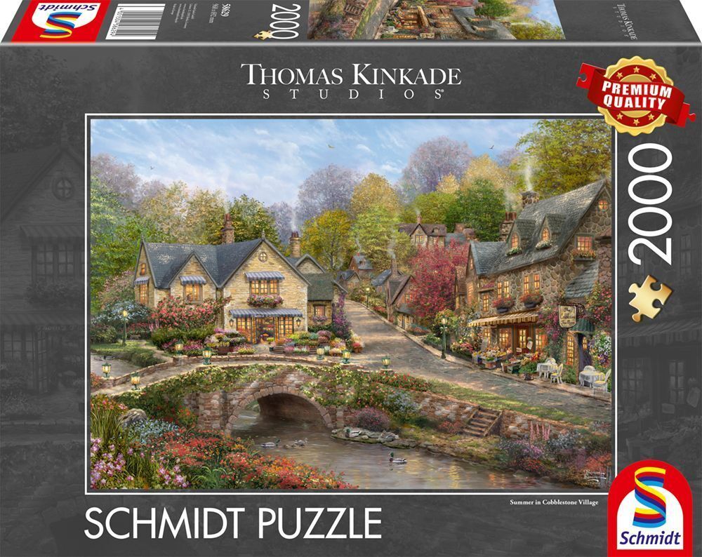 Schmidt - Sommer in Cobblestone Village - 2000 Teile Puzzle