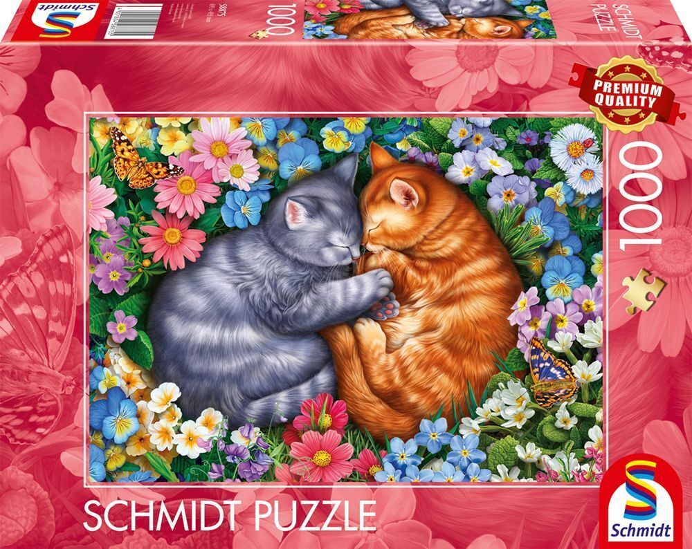Schmidt - Schlafende Samtpfoten - 1000 Teile Puzzle