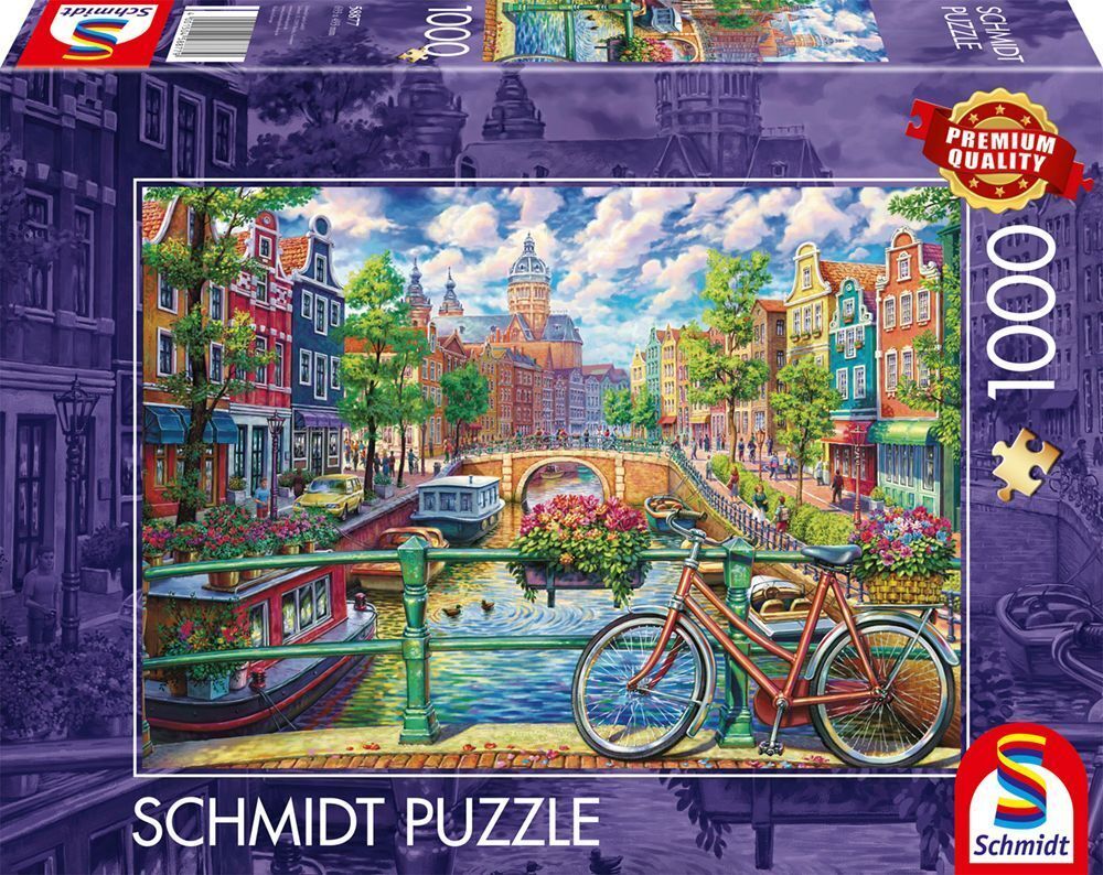 Schmidt - Amsterdamer Grachtenzauber - 1000 Teile Puzzle