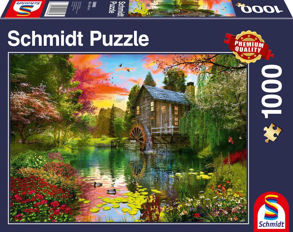 Schmidt - Die Wassermühle - 1000 Teile Puzzle